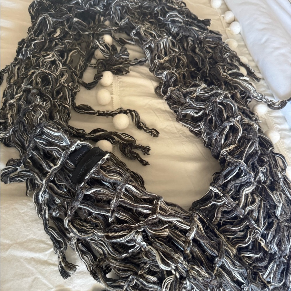 Dark brown and white Women's Scarf